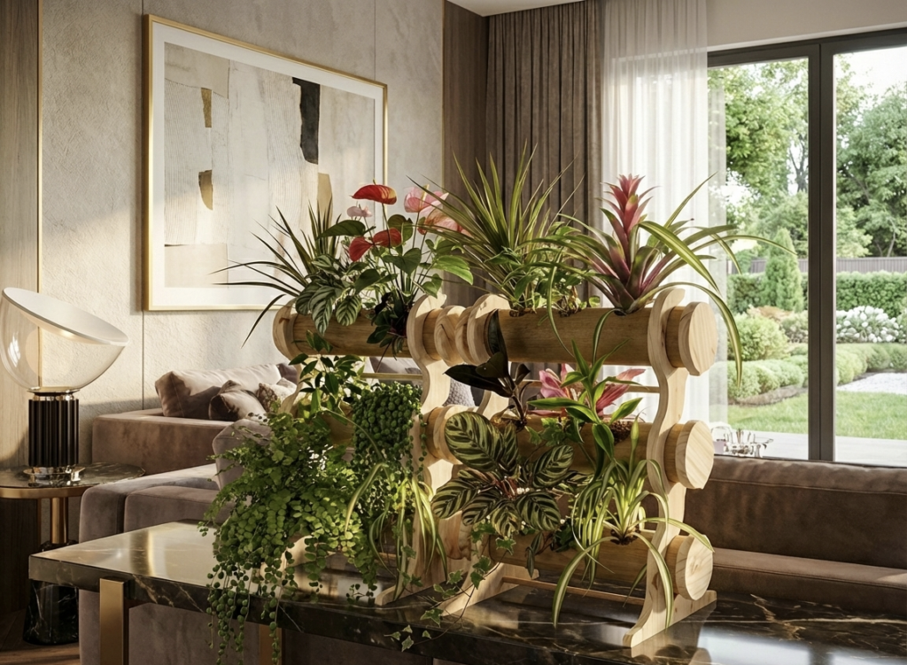 Parallèle mini — mur végétal laissant passer la lumière