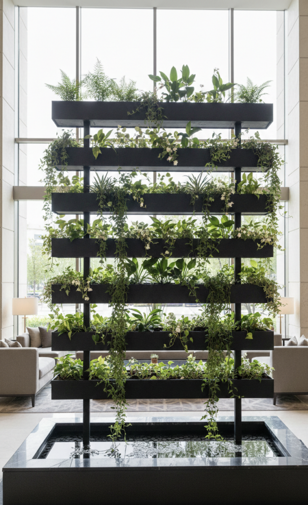 L'Horizon vertical — structure décorative végétalisée