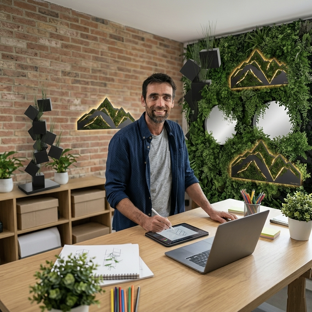 Réalisation Studio Alfaya — installation végétale